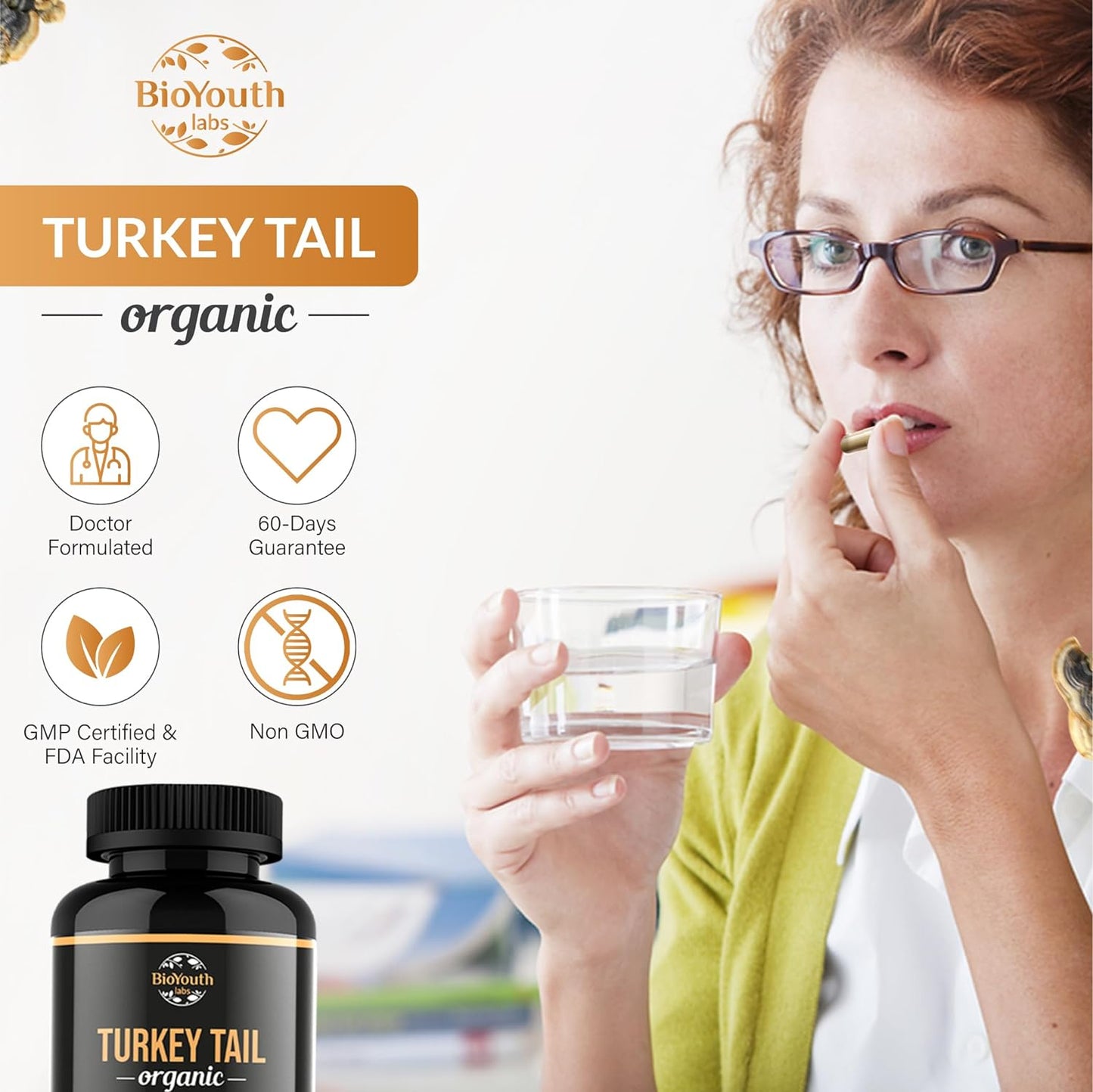 Organic Turkey Tail (Capsules)