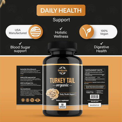 Organic Turkey Tail (Capsules)