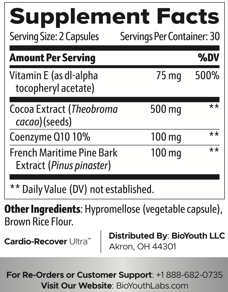 Cardio-Recover Ultra™ Natural Heart Supplement