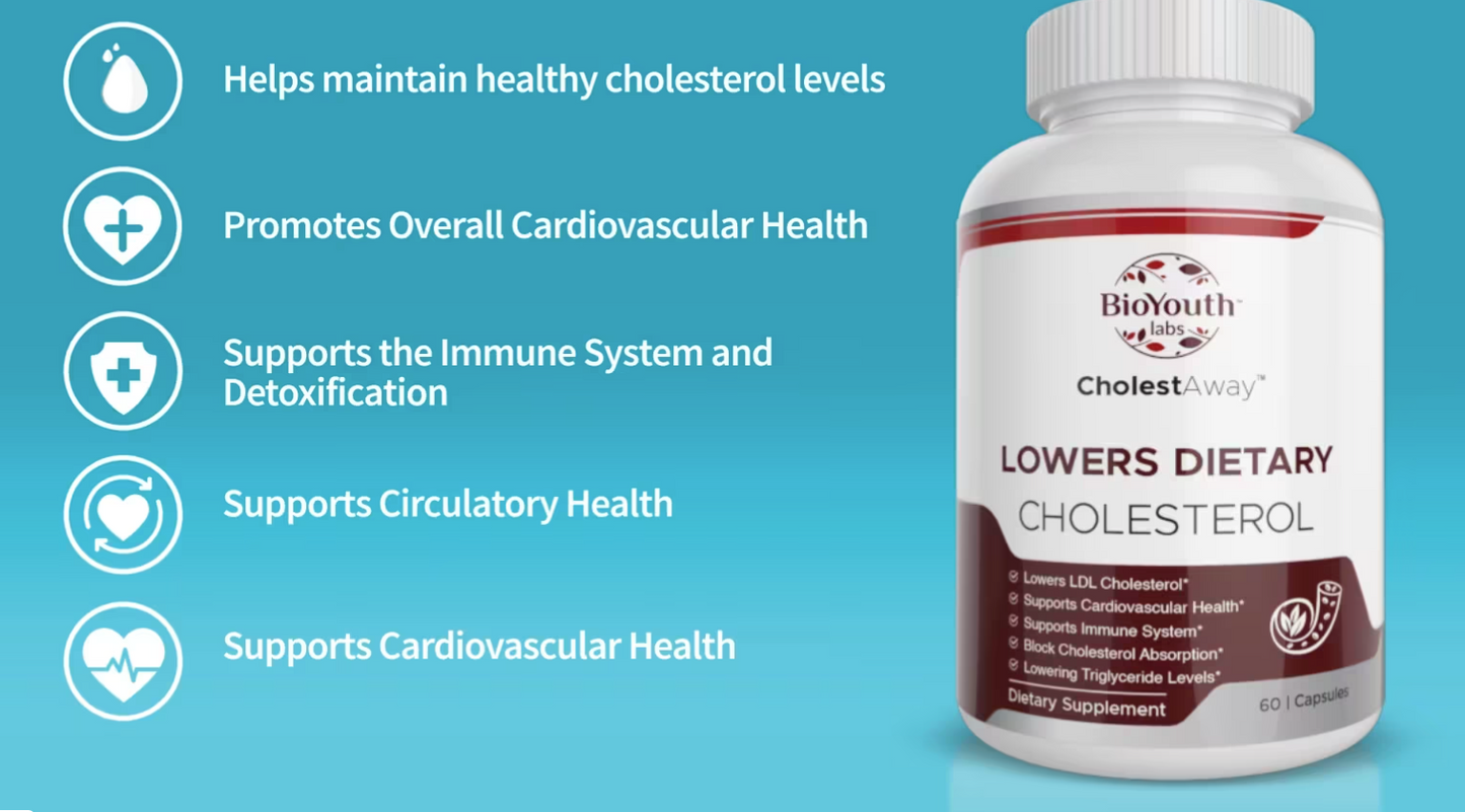 CholestAway™ 100% Natural Cholesterol Supplement